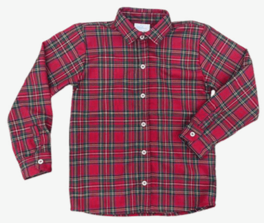 white christmas dresses Castaway Mens Christmas Shirt Buttondown Royal Stewart Tartan Plaid –  Castaway Nantucket Island main image 0