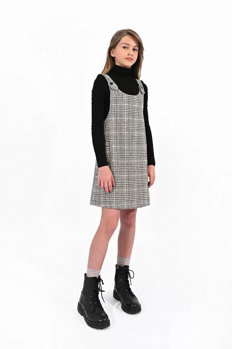 Molly Bracken Girl - Plaid Overalls Dress