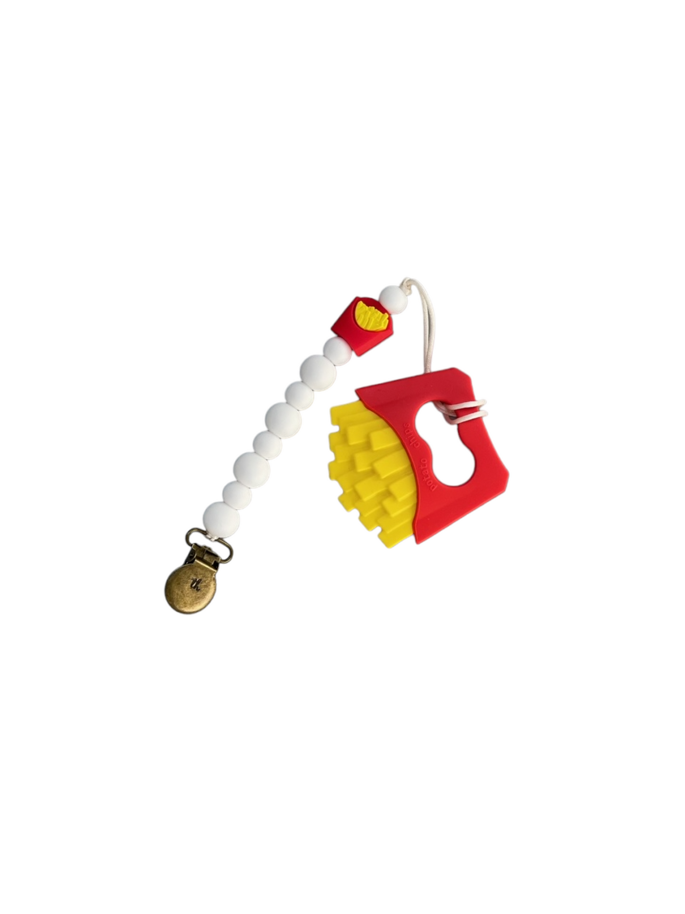 French Fry Teether and Clip Bundle