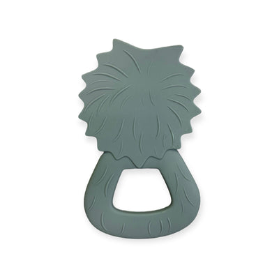 Slate All Silicone Lion Teething Ring
