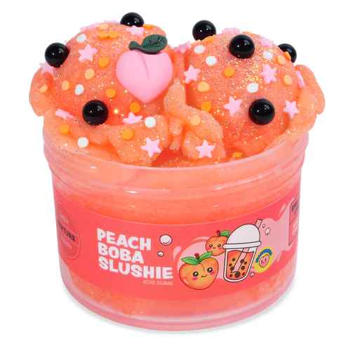 Peach Boba Slushie Slime