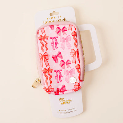 Blushing Bows Tumbler Fanny Pack