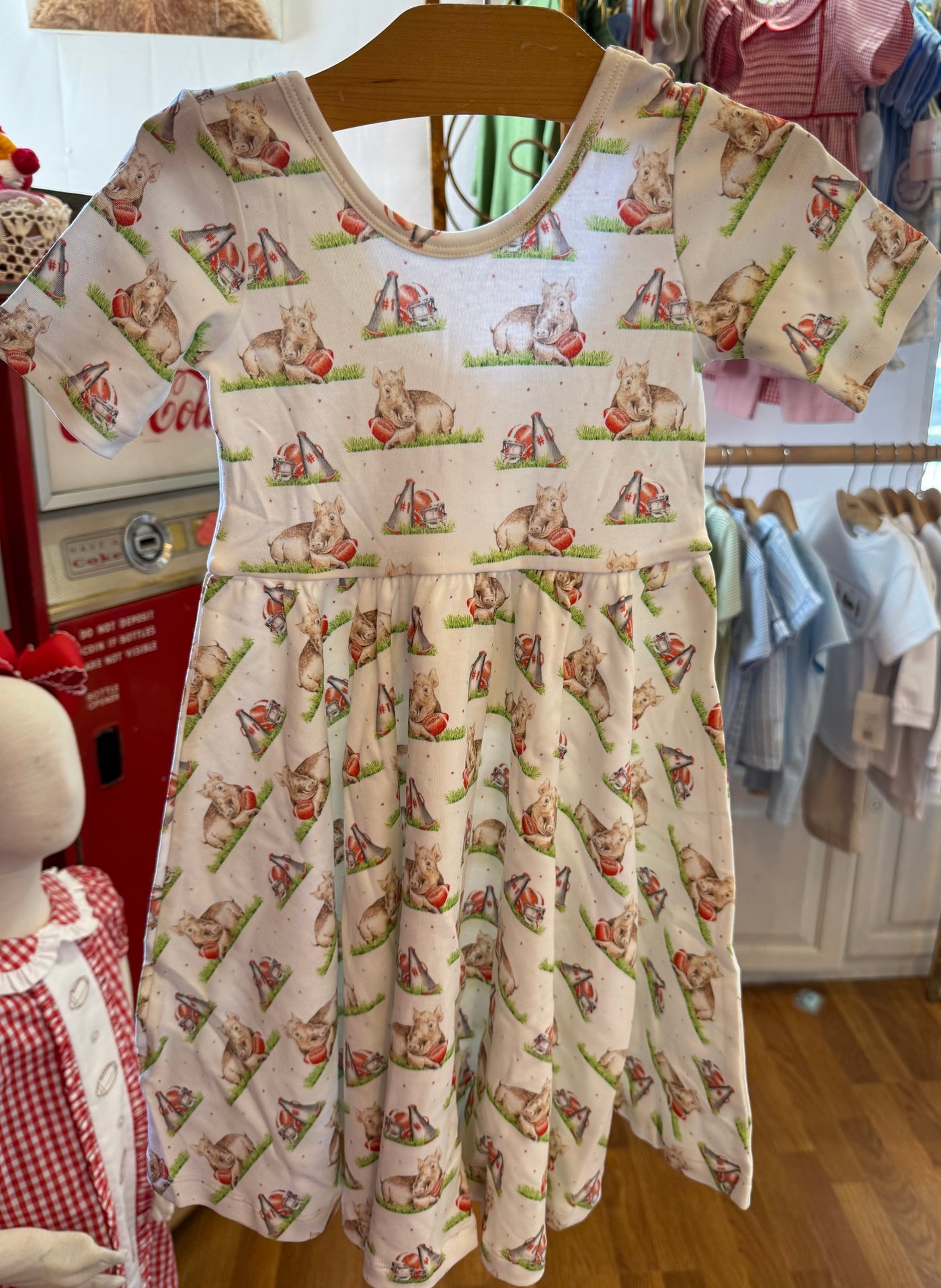 Mascot Mania in Arkansas Organic Cotton Twirl Dress