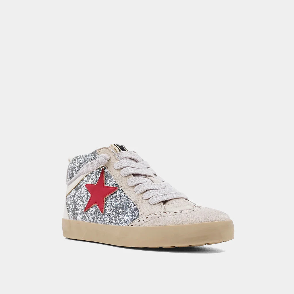 Silver Glitter Paulina Kids Shoes