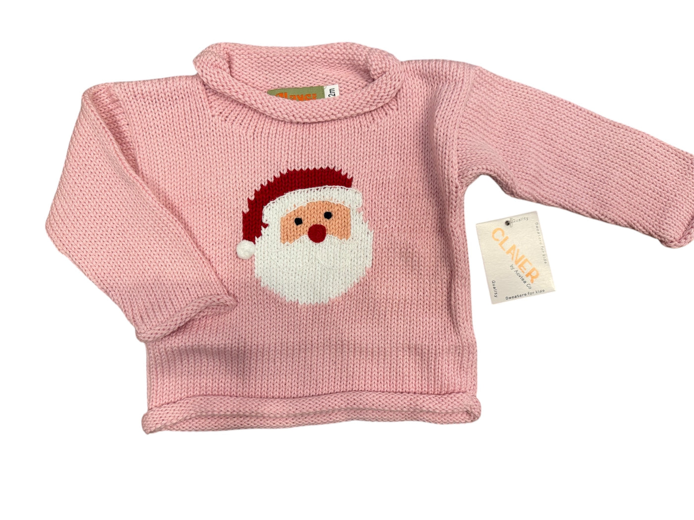 Pink Santa Rollneck Sweater