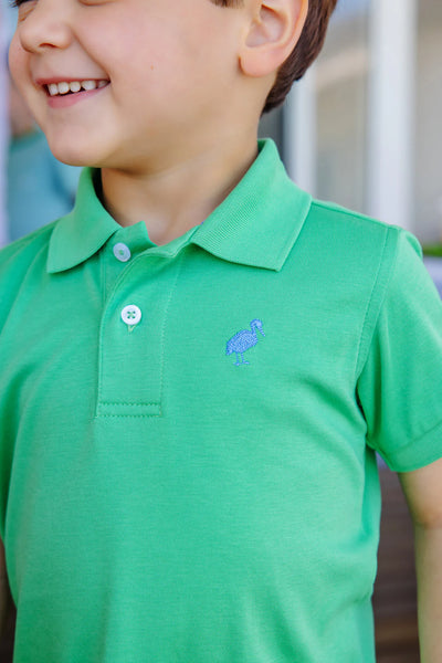 Kiawah Kelly Green with Barbados Blue Stork Prim and Proper Polo