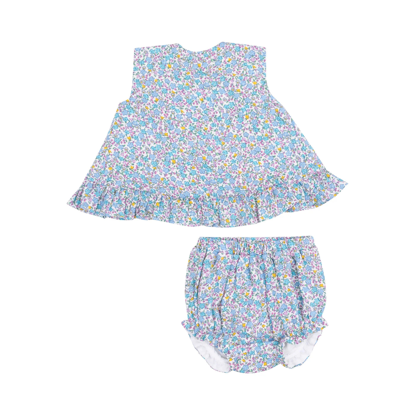 Flowers and Berries Ruffle Back Top and Bloomer Set