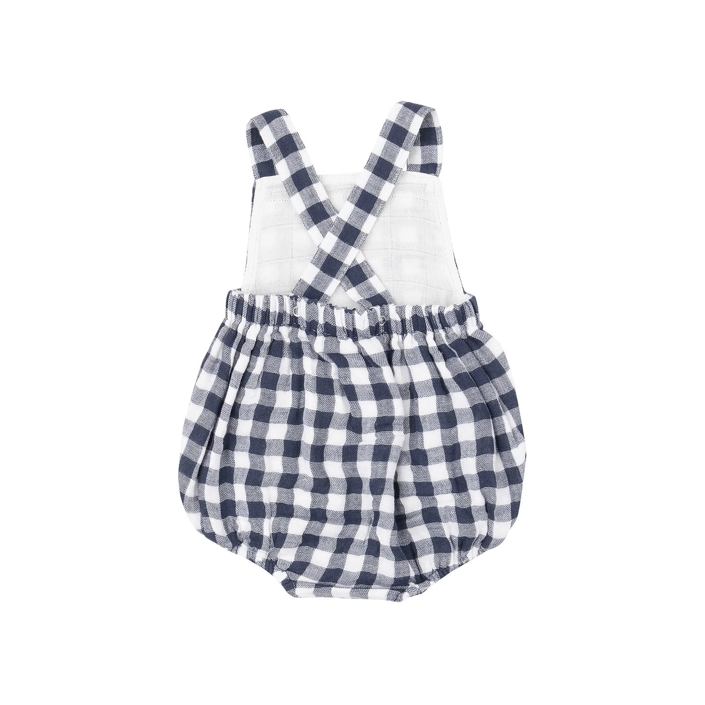 Navy Gingham Retro Sunsuit