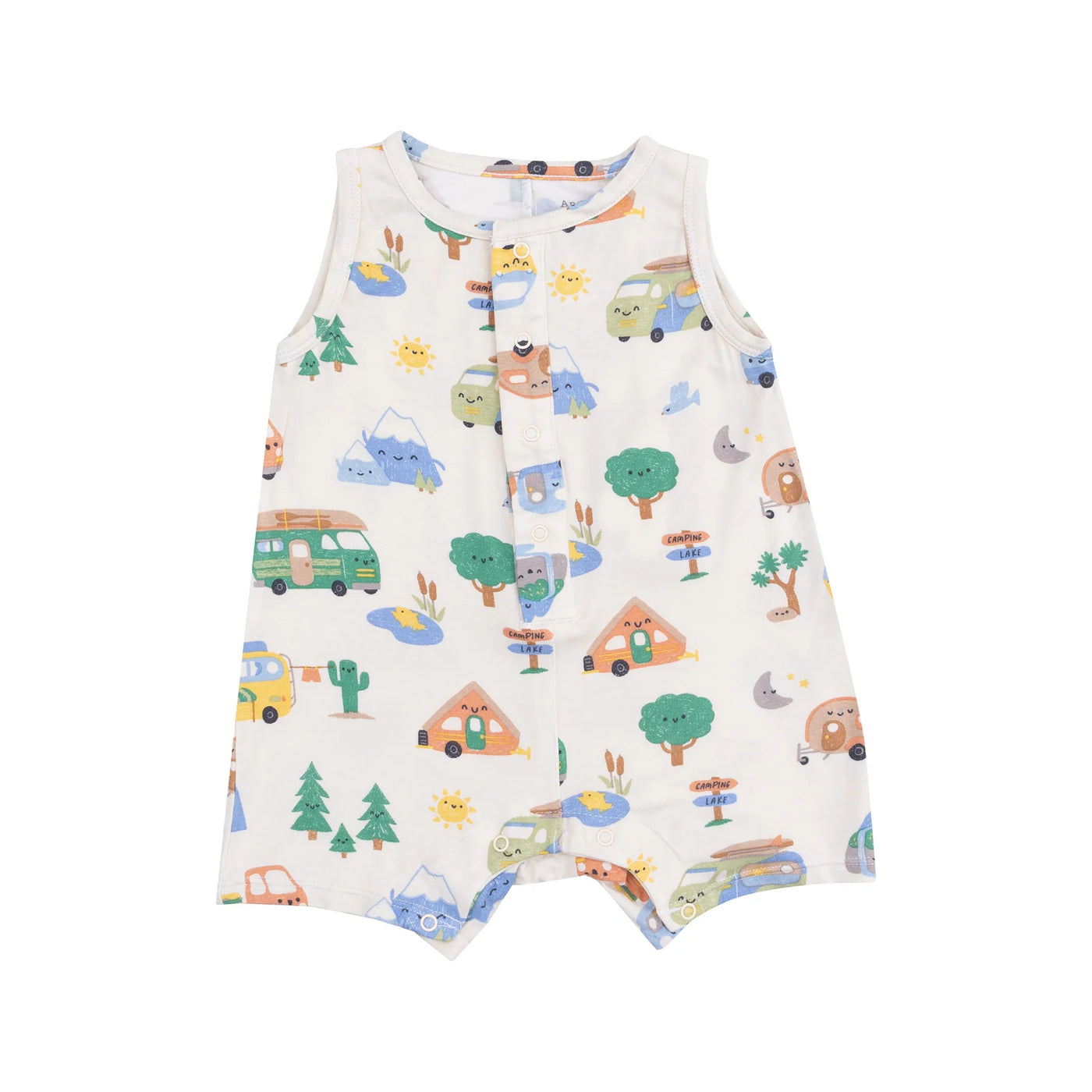 Friendly Campers Sleeveless Shortie Romper
