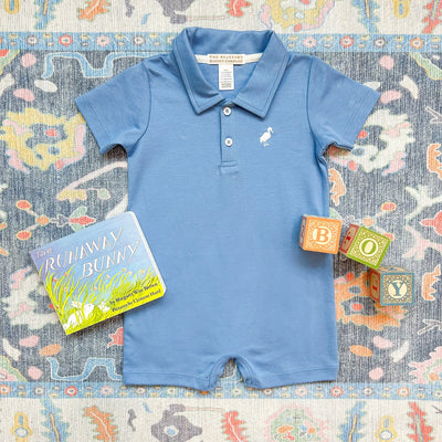 Barbados Blue Sir Proper's Romper