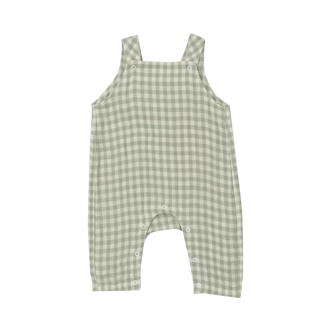 Mini Green Gingham Overalls