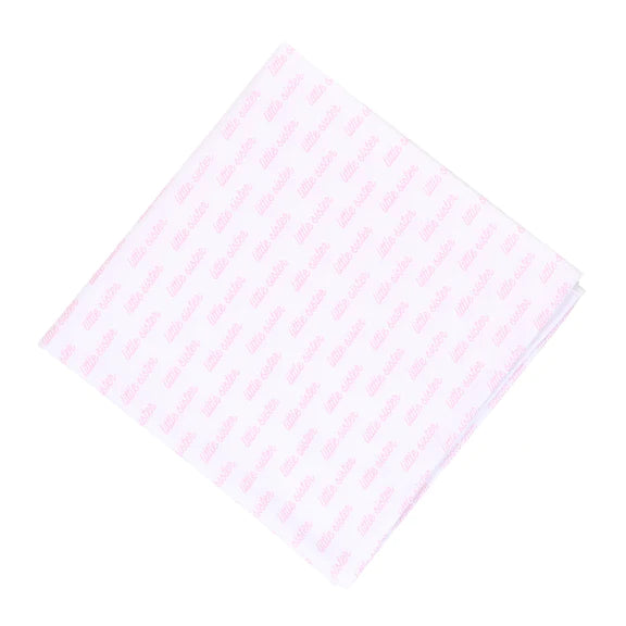 Pink Little Sister Printed Swaddle Blanket