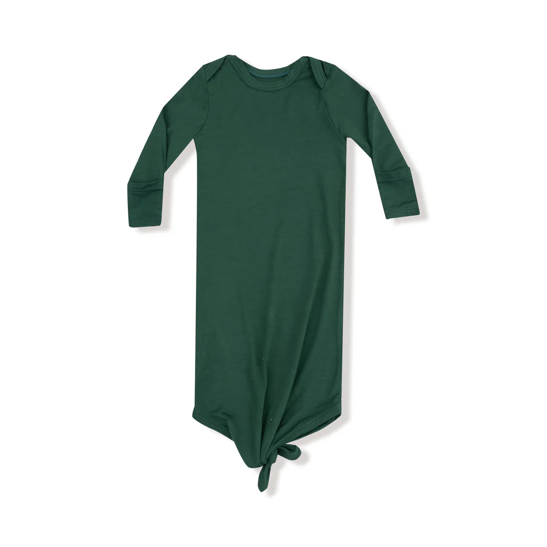 Hunter Green Knotted Gown 0-3m