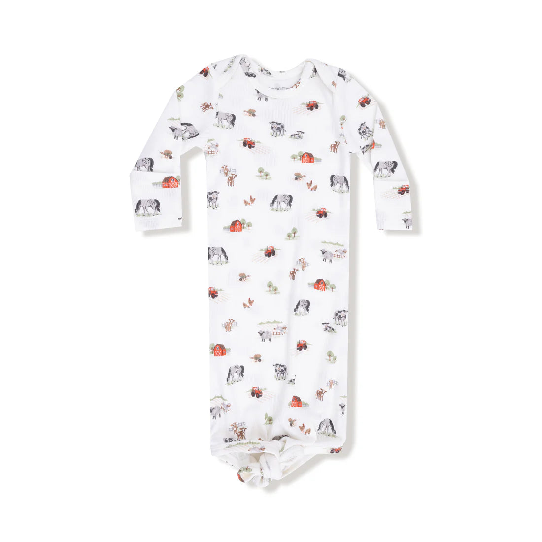 Little Farm Knotted Gown 0/3m