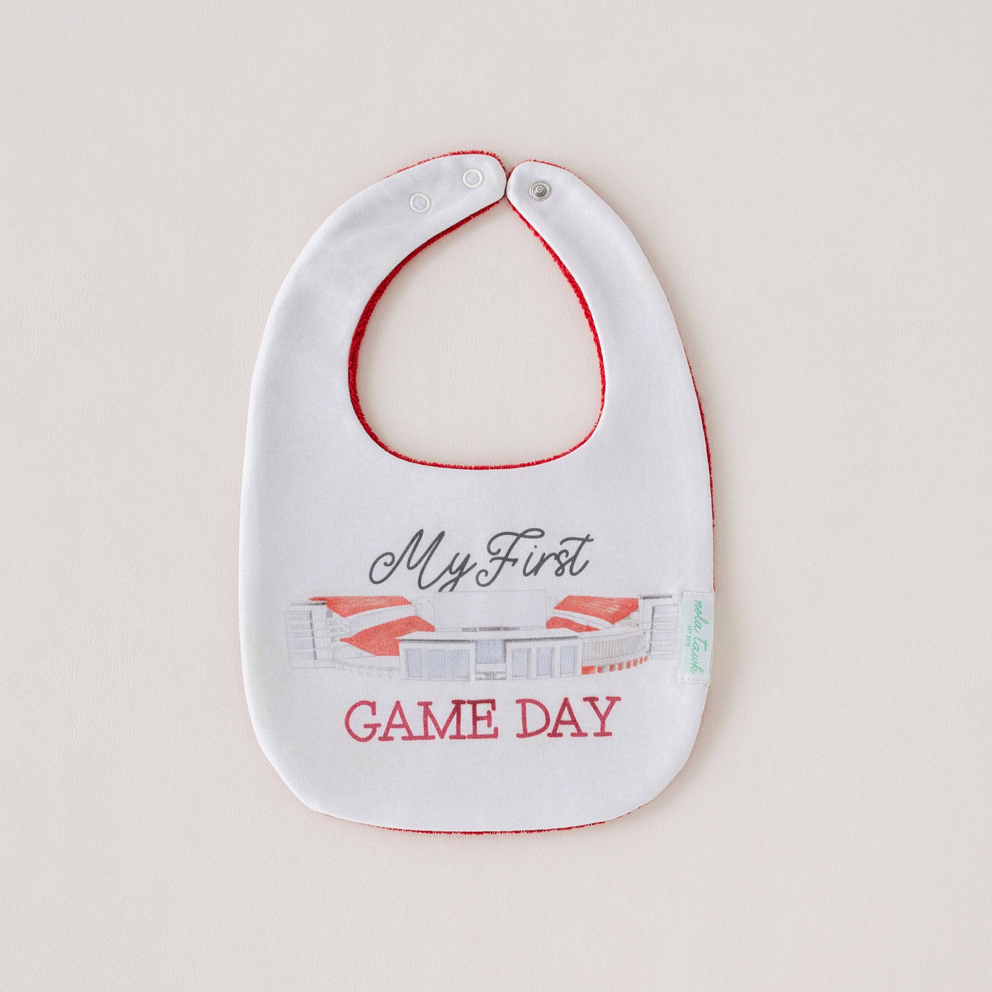 Arkansas - My First Game Day Organic Cotton Bib