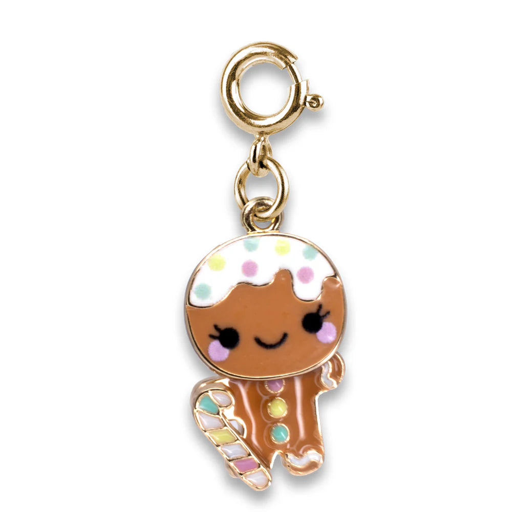 Gold Gingerbread Man Charm