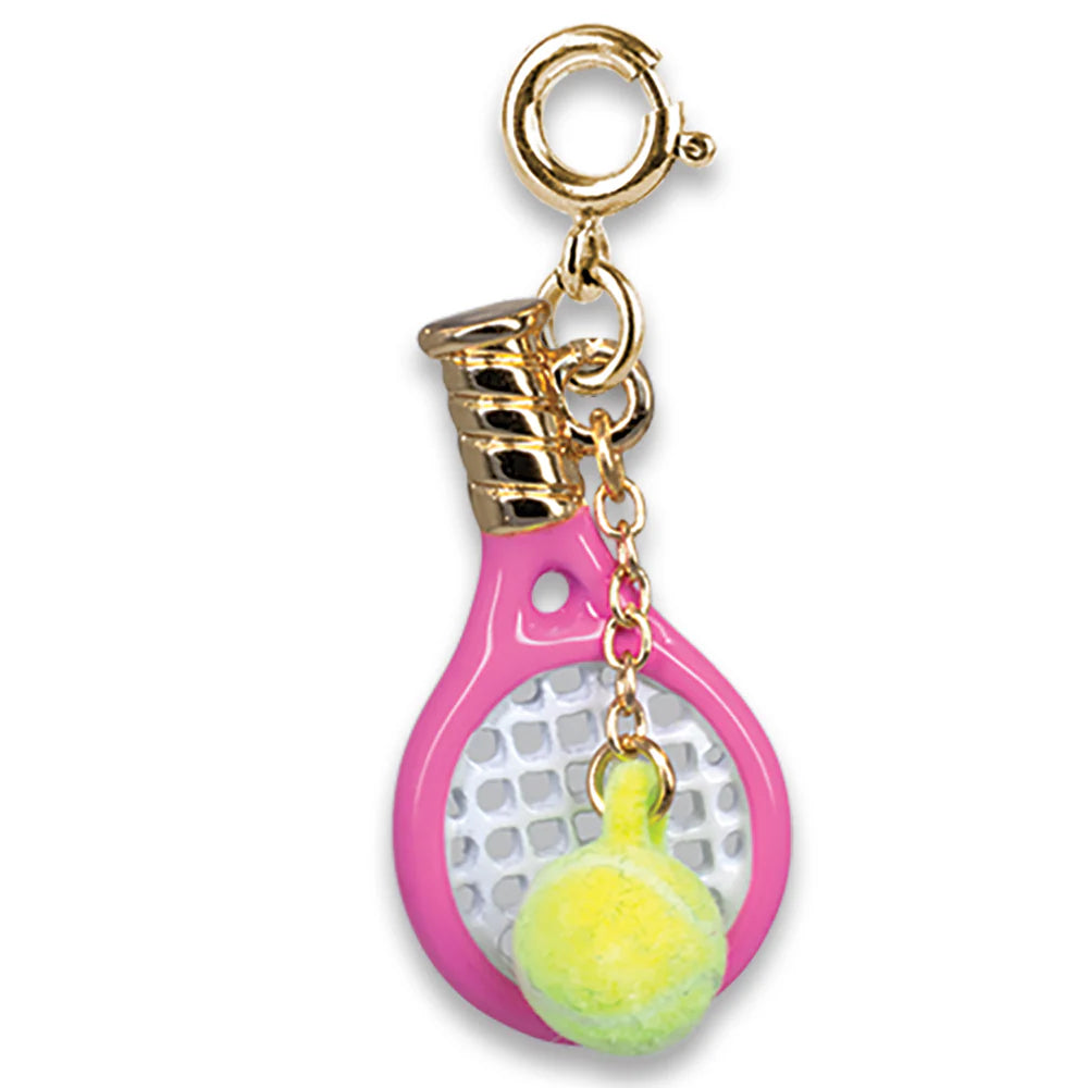 Gold Tennis Racket Charm