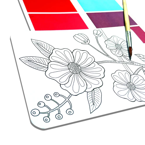 Scenic Hues DIY Watercolor Art Kit- Flowers and Gardens
