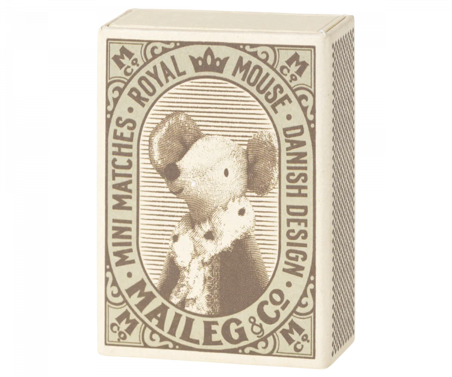 Blue Baby Mouse Sleepy Wakey in Matchbox