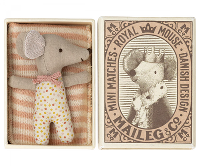 Rose Baby Mouse Sleepy Wakey in Matchbox