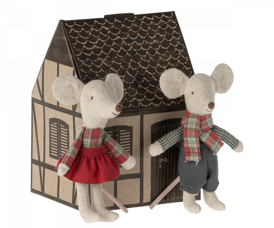 Winter Mice Twins