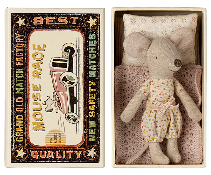 Little Sister Mouse in Matchbox