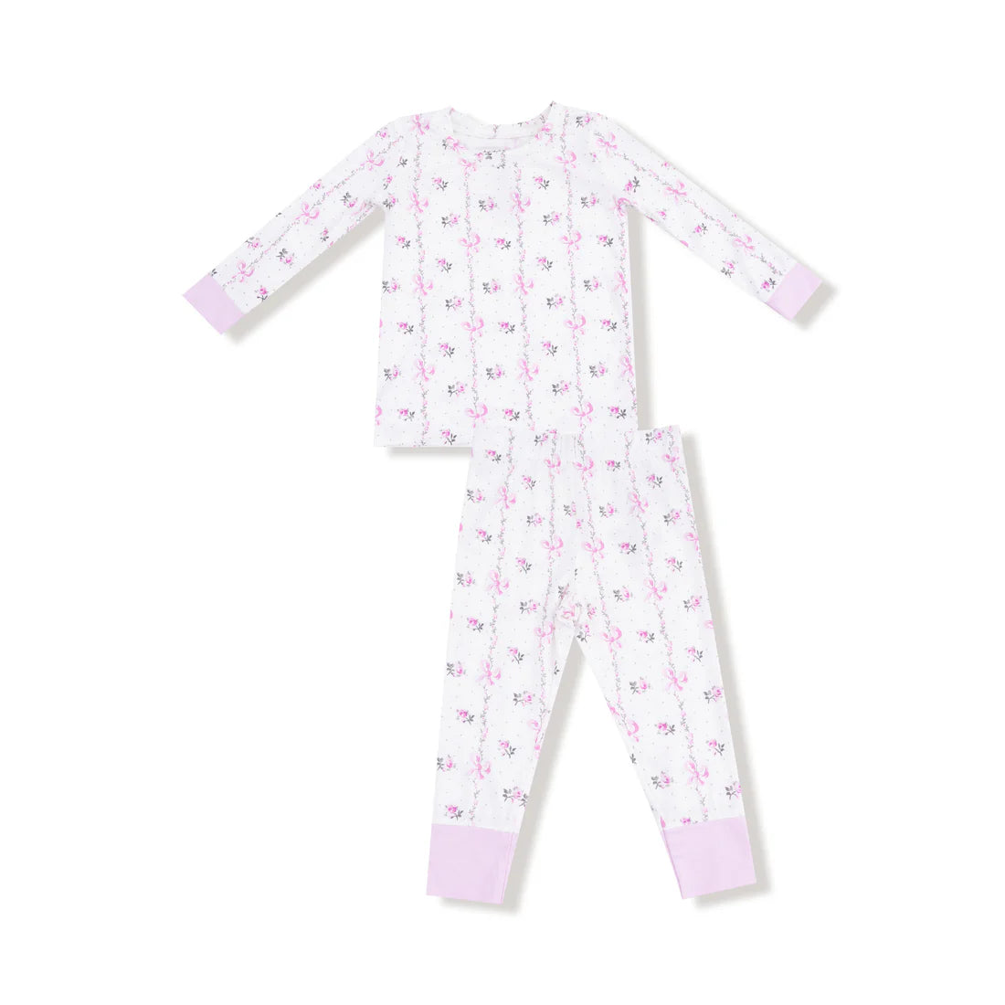 Dainty Buds and Bows Stripe Loungewear
