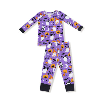 Purple Costumed Ghosts Glow in the Dark Loungewear