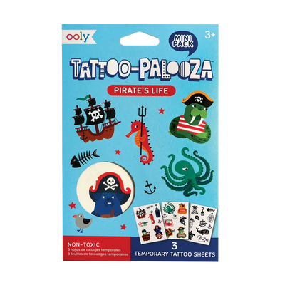 Mini Tattoo Palooza Temporary Tattoos - Pirate's Life