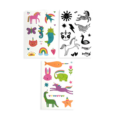 Mini Tattoo Palooza Temporary Tattoos - Unicorn Party
