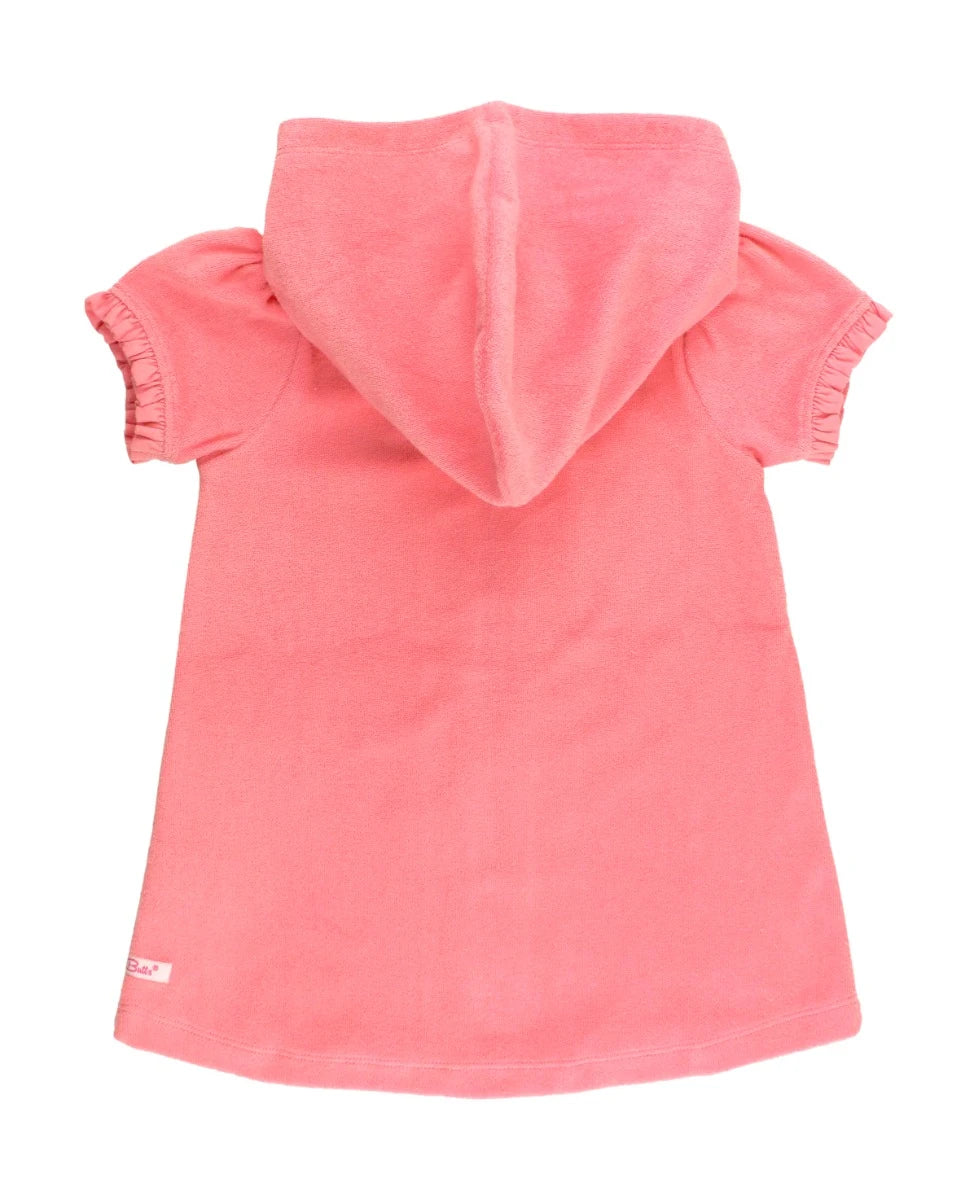 Bubblegum Pink Terry Full-Zip Cover Up