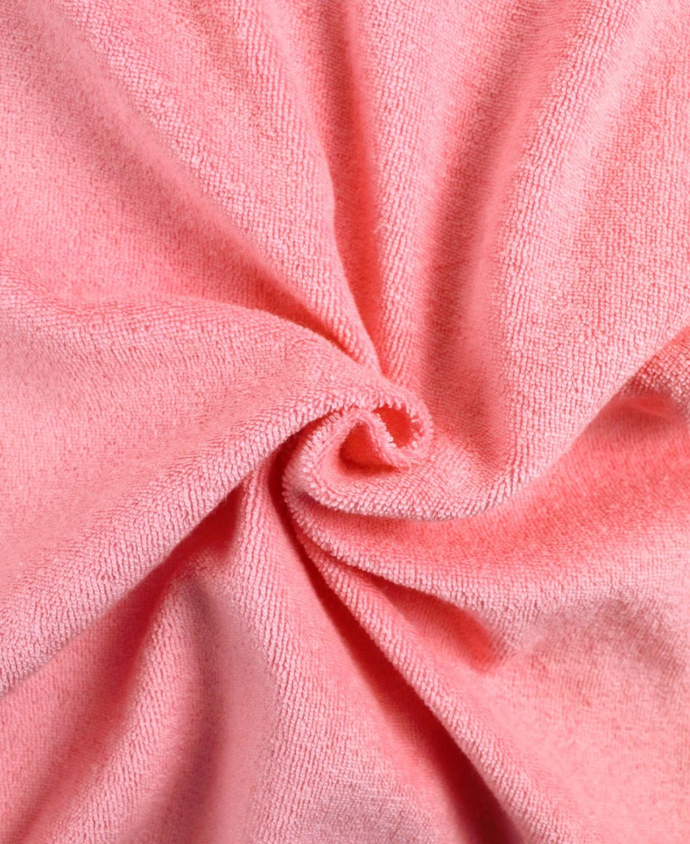 Bubblegum Pink Terry Full-Zip Cover Up