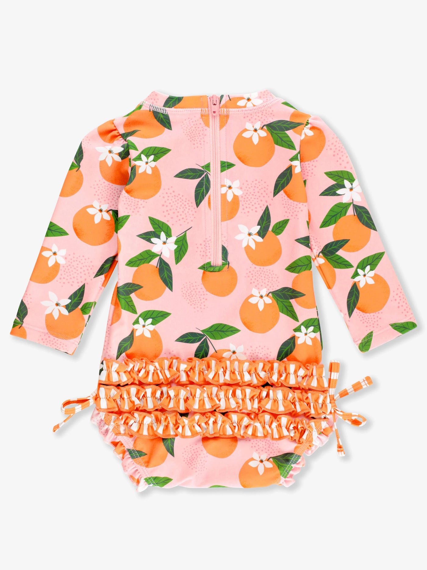 Orange You The Sweetest Long Sleeve One Piece Rash Guard