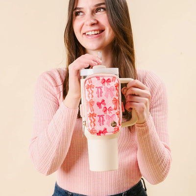 Blushing Bows Tumbler Fanny Pack