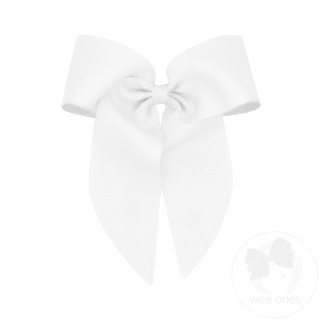 King Grosgrain Bowtie with Flat Wrap and Whimsy Tails (6 Color Options)