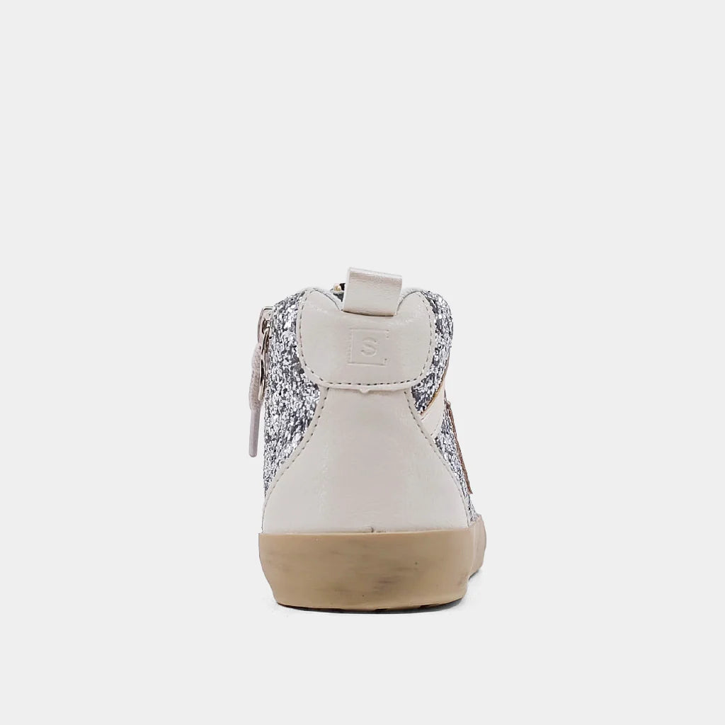 Silver Glitter Paulina Kids Shoes