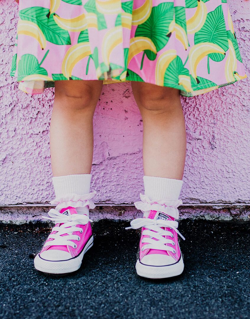 Pastel Pink Misty Ruffle Lace Turn Cuff Socks