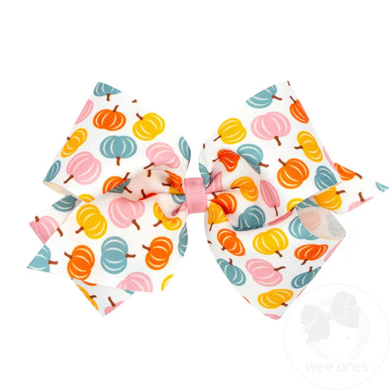 Multi Pumpkin Harvest Bow