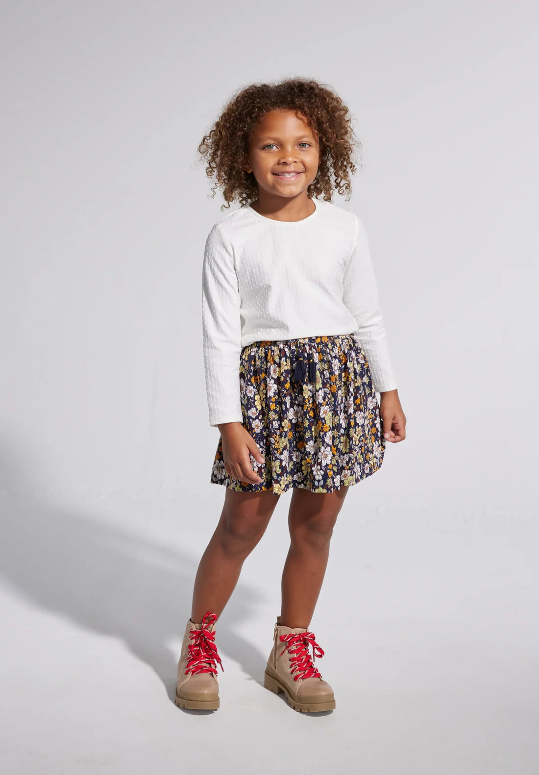 Snow Pointelle Essential Tee