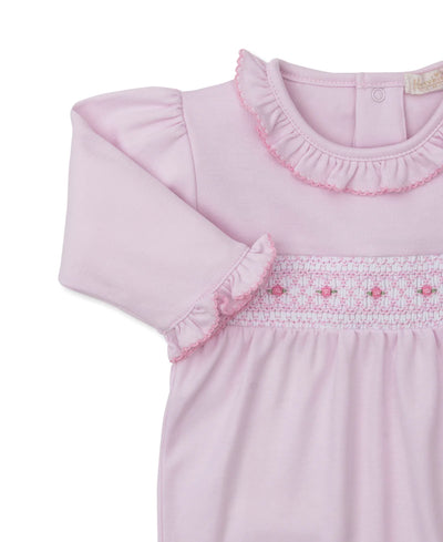 Pink Hand Smocked Footie CLB 25