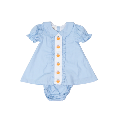 Marley Blue Pumpkins Bloomer Set