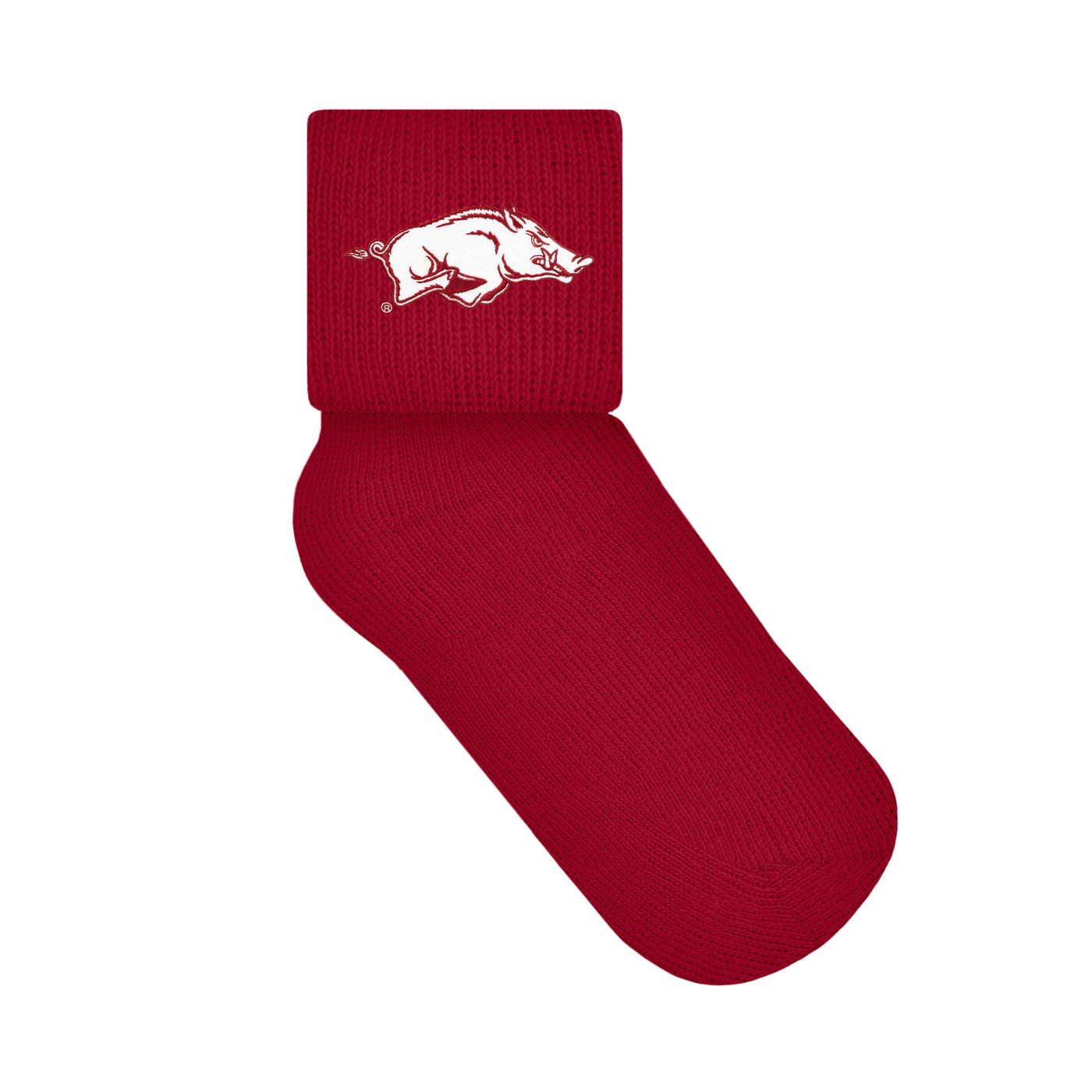 Arkansas Razorbacks Red Anklet Socks