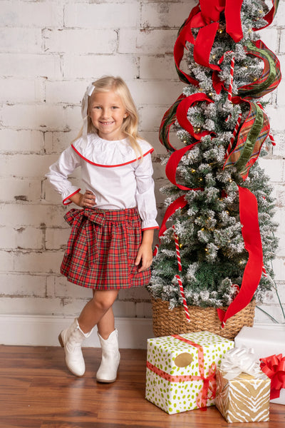 Red Tartan Lacey Skirt