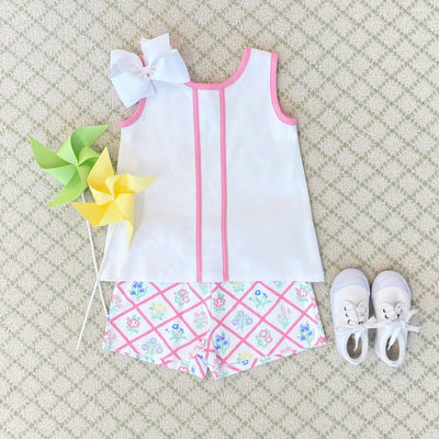 French Country Floral Mary Simms Short Set