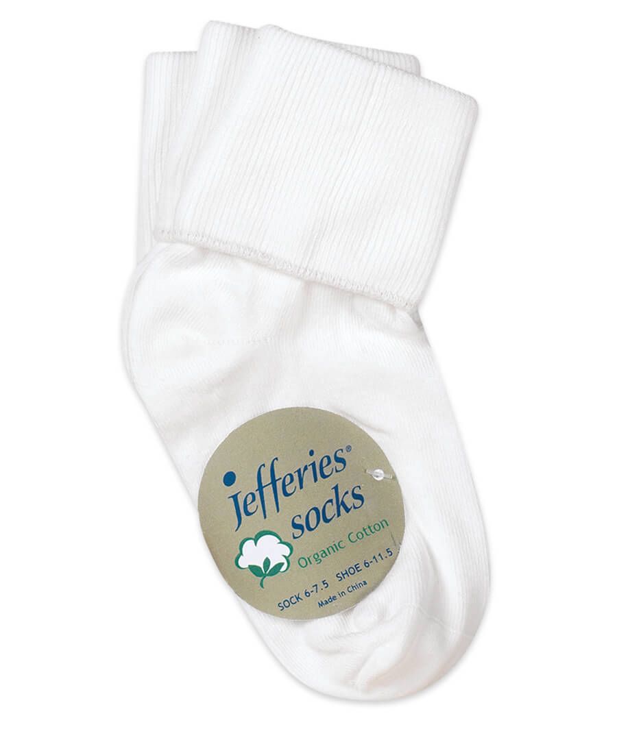 Jeffries Organic Turn Cuff Sock