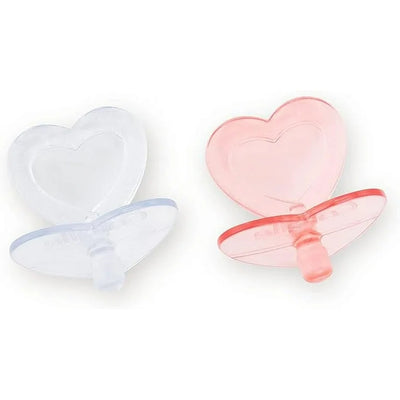 Heart Shaped Doll Pacifier for 14-17" Dolls, 2 Pack