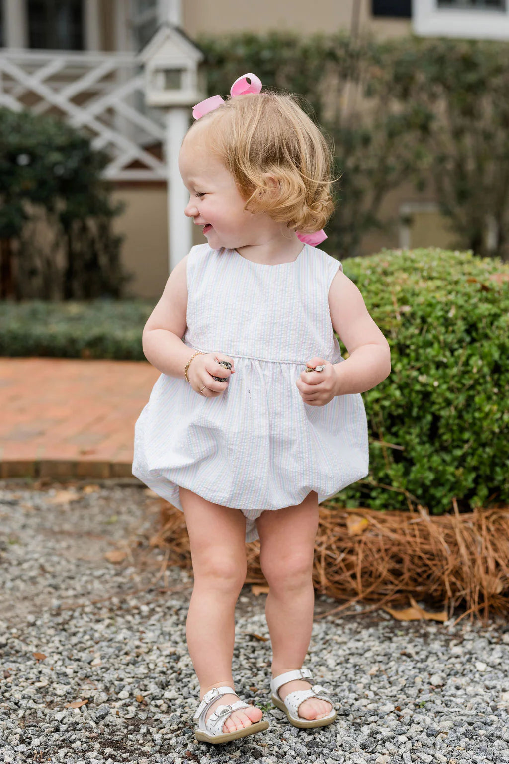 Spring Seersucker Stripe Lottie Bubble
