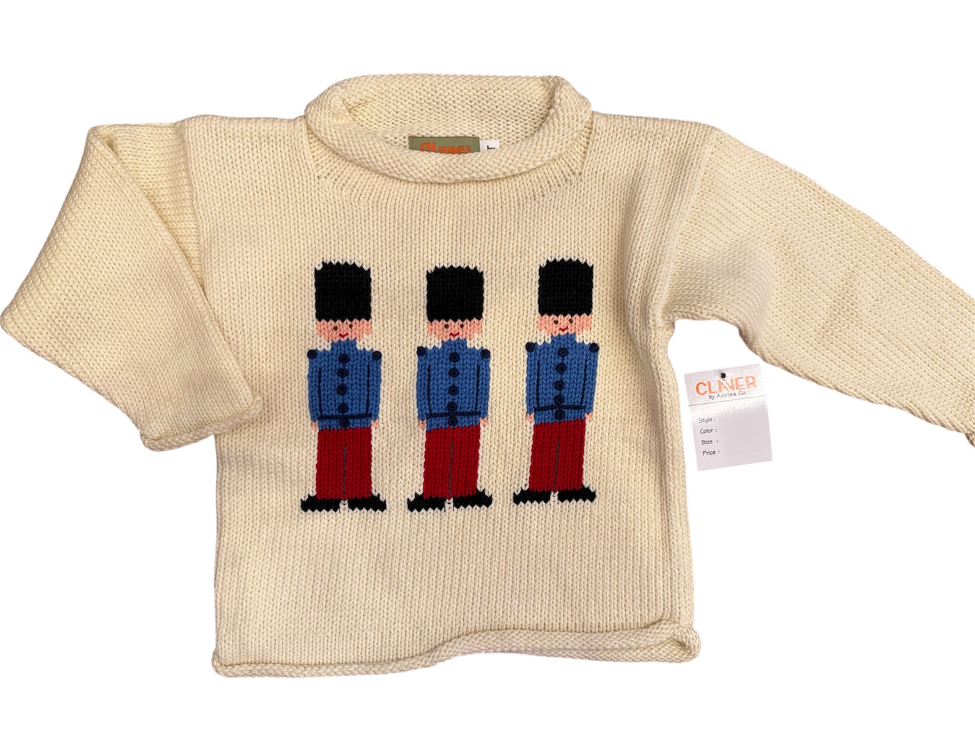 Ivory Toy Soldiers Rollneck Sweater