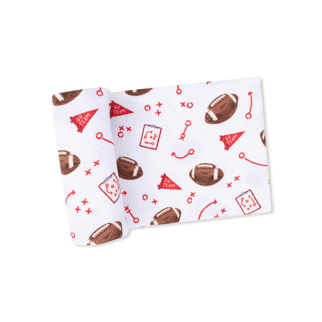 Touchdown Time Red Swaddle Blanket
