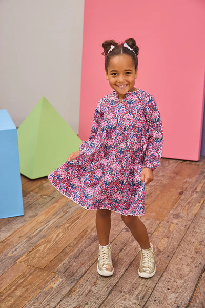 Positano Dress Long Sleeved - Foxcroft Winter Floral